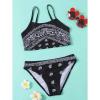 Baby Girl Outfits Butterflies Retro Suspender Swimwear Swimsuit Summer 2PCS Bikini Girl Swimsuit 10 (Black, 11-12 Years) view 3
