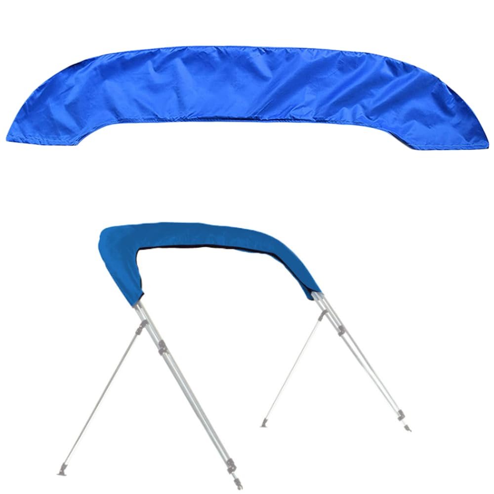 Bimini Top Boot Cover for 3 Bow Boat Support Top - 600D Waterproof Canopy Storage Organization Accessories for Snow Rain Dust Proof (91"-103" W)