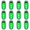 Awpeye 12 Pack Led Safety Light, Safety Light, High Visibility Strobe Running Lights Used for Bicycle, Walking Etc. Clip-On Running Lights Clip to Clothes Strap to Wrist, Bike Or Anywhere (Green) view 1