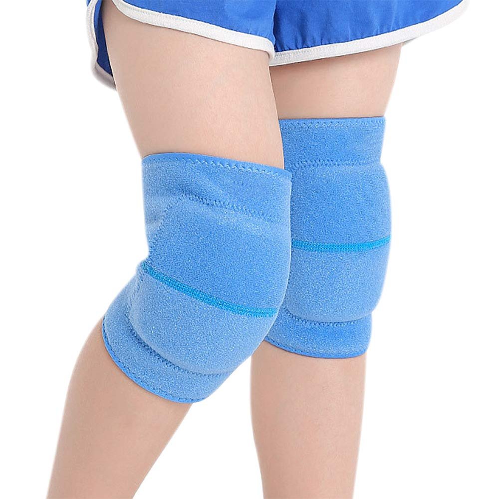 Kids Knee Pad Anti-Slip Padded Sponge Knee Brace for Kids 2-12 Age Breathable Elastic Anti-fall Collision Kneel Knee Support Thickened Youth Kneepads Guards Protective Gear Set for Football Volleyball Basketball Dancing Cycling Skateboard Skating Sco