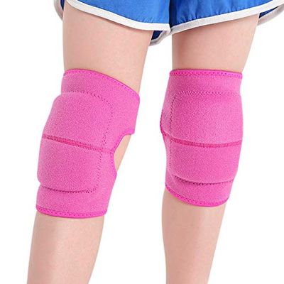 Kids Knee Pad Anti-Slip Padded Sponge Knee Brace for Kids 2-12 Age Breathable Elastic Anti-fall Collision Kneel Knee Support Thickened Youth Kneepads Guards Protective Gear Set for Football Volleyball Basketball Dancing Cycling Skateboard Skating Sco