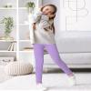 Auranso Toddler Girls Leggings Full Length Cotton Tights Pants Light Purple1 10-12 Years view 3