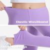 Auranso Toddler Girls Leggings Full Length Cotton Tights Pants Light Purple1 10-12 Years view 4