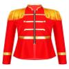 Manyakai Kids Boys Girls Circus Ringmater Coat Marching Band Uniform Carnival Party Tassel Jacket Coat Red 12 Years view 1