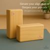 Original Wooden Yoga Blocks Set of 2  Solid Hardwood Props Inspired by Traditional Yoga view 2