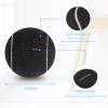 24 Pcs Precut Tennis Balls for Furniture Legs and Floor Protection Chairs Desks Furniture Tennis Balls for Chairs Feet Long Lasting Foot Covers(Black) view 2