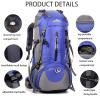 50L Hiking Backpack Waterproof Lightweight With Rain Cover,Outdoor Sport Daypack For Men Women Climbing Camping Touring view 2