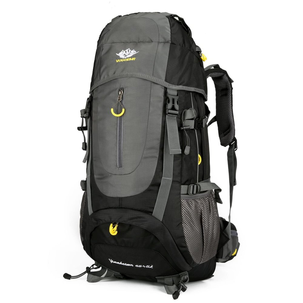 70L Hiking Backpack With Rain Cover Waterproof Lightweight Camping Backpack For Men Women Travel Daypack For Climbing Touring