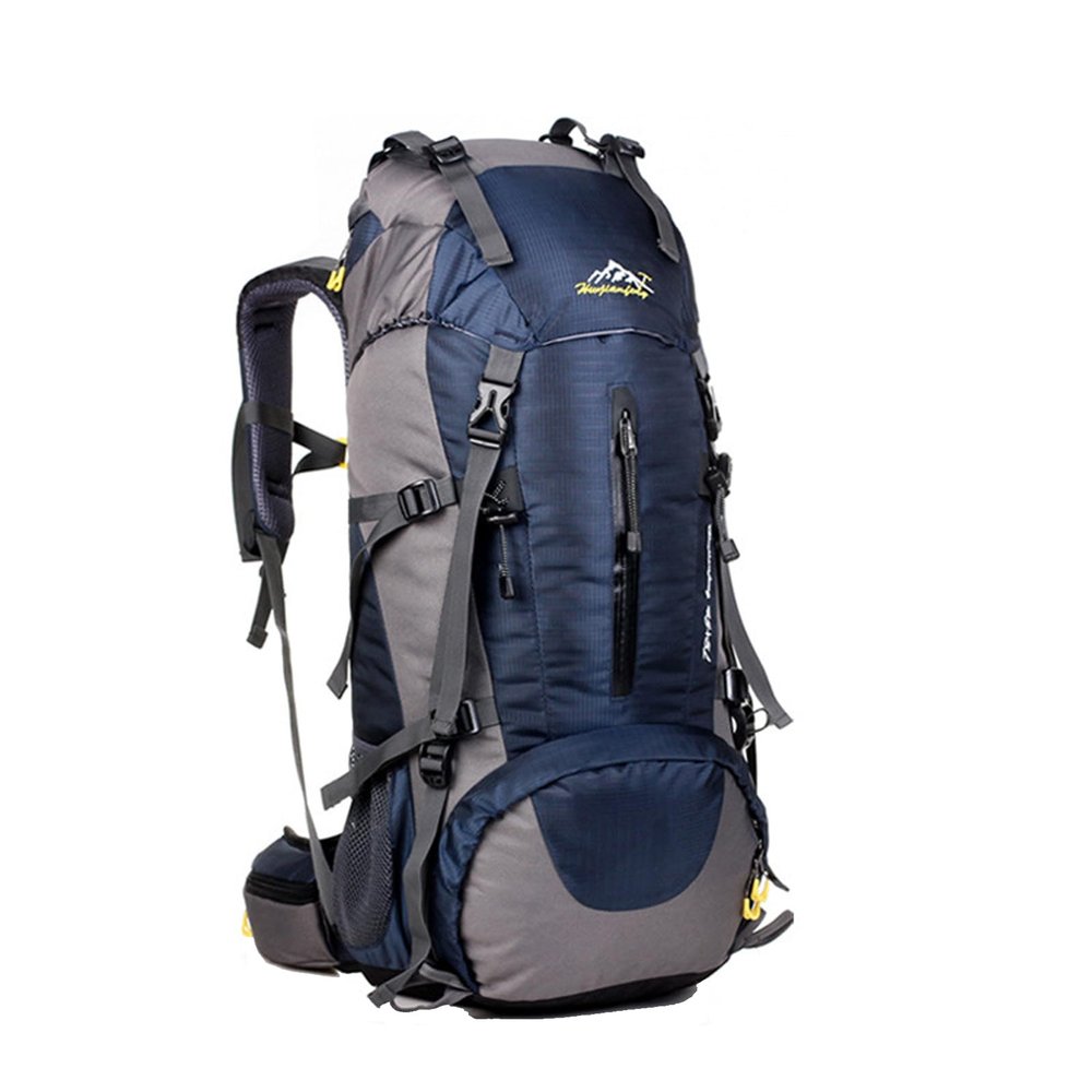 50L Hiking Backpack Waterproof Lightweight With Rain Cover,Outdoor Sport Daypack For Men Women Climbing Camping Touring