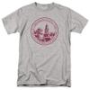 Brooklyn College Official Plaid Badge Unisex Adult T Shirt,Athletic Heather, 5X-Large view 1