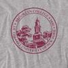 Brooklyn College Official Plaid Badge Unisex Adult T Shirt,Athletic Heather, 5X-Large view 2