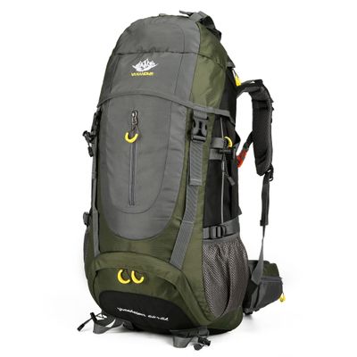 70L Hiking Backpack With Rain Cover Waterproof Lightweight Camping Backpack For Men Women,Outdoor Sport Travel Daypack For Climbing Touring