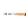 Opinel Picnic+ Cutlery Full Set, No.8 Stainless Steel Knife, Fork and Spoon Insert, Micro Fiber Napkin view 3