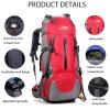 50L Hiking Backpack Waterproof Lightweight With Rain Cover,Outdoor Sport Daypack For Men Women Climbing Camping Touring view 2