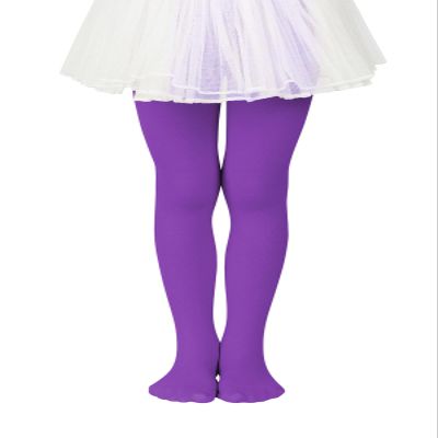 Century Star Ballet Dance Tights Halloween Footed Ultra-Soft Kids Super Elasticity School Uniform Tights For Girls 1 Pack Purple 1-3T