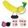 39 Pcs Banana Ring Toss Game Kit Inflatable Banana Plastic Toss Rings Stickers Tossing Game Party Supplies view 1
