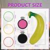 39 Pcs Banana Ring Toss Game Kit Inflatable Banana Plastic Toss Rings Stickers Tossing Game Party Supplies view 4