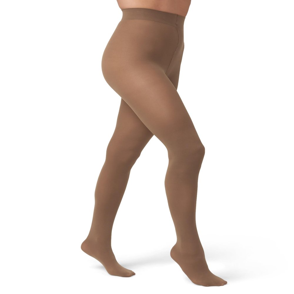 HUE Womens Opaque Sheer to Waist Tights, Cocoa, 1