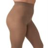 HUE Womens Opaque Sheer to Waist Tights, Cocoa, 1 view 2