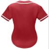 babyhealthy Womens Baseball Jersey Button Down Plain Softball Hip Hop Tshirts Sports Active Tee Red view 3