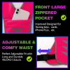 GoxRunx Reflective Running Vest Gear for Women Men Kids, Safety Reflective Vest for Night Cycling Walking Bicycle (Pink) view 3