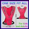 GoxRunx Reflective Running Vest Gear for Women Men Kids, Safety Reflective Vest for Night Cycling Walking Bicycle (Pink) view 4