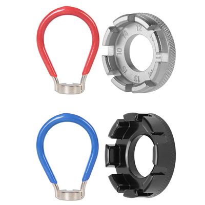 Saipe 4pcs Bike Spoke Wrench Tool Bicycle Wheel Spoke Truing Tool Bike Rim Correction Kit Spoke Adjuster for Adjust Cycling Wheel Tension