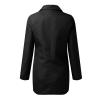 2022 Womens Casual Professional Blazers Long Sleeve Standing Collar Open Front Work Business Office Jacket (Purple XX) view 4