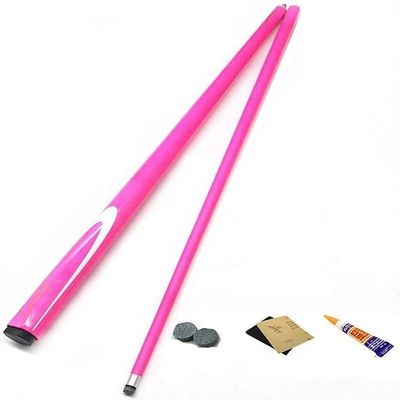 Pool Cue Sticks 1/2 Jointed Carbon Fiber Billiard Cue Sticks,57in 19 Oz Adult Professional Pool Cue Sticks,9.5mm Cue Tips Very Nice Grip Pool Stick (Color : 9.5mm Pink)