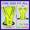 Reflective Running Vest Gear for Women Men Kids, Safety Reflective Vest for Night Cycling Walking Bicycle (Green) view 4