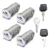 One-Key System Lock Cylinders Compatible with Thule Roof Racks and Accessories 4 Pack Lock Core and Key Kit for Car Racks System Components view 1