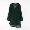 Little Girl's Kids Swimsuit Beach Cover Up for Girl Chiffon Shirt Bikini Beachwear Girl Clothes (Army Green, 8-9 Years) view 4