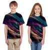 Casual Kids Girls Print Children Teen Tops T-Shirt Galaxy Boys Clothes Boys Tops Toddler Girl Tank (Black, 5-6 Years) view 2