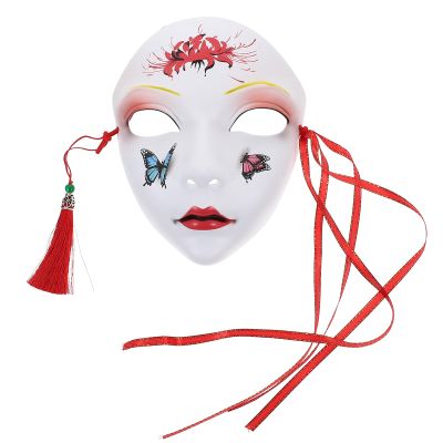 PRETYZOOM Adult Full Face Chinese Style Hand-Painted Abs Party Mask