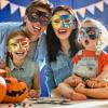 ABOOFAN 4pcs Masquerade Masks for Men Half Face Mardi Gras Masks Halloween Fancy Dress Accessory Halloween Party Supplies view 2