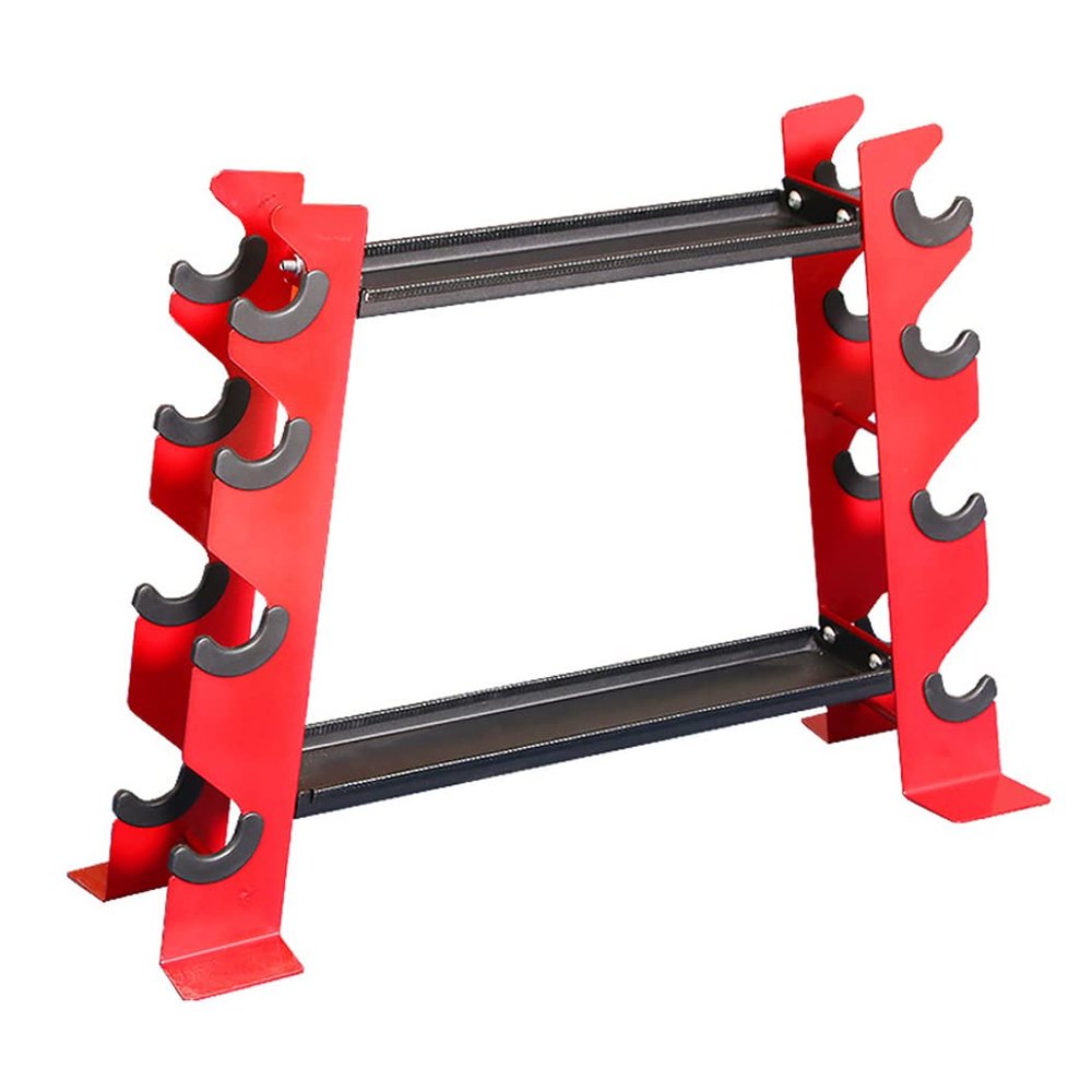 Dumbbell Rack 2 Tier, Multifunctional Sawtooth Weight Rack for Dumbbells and Kettlebells, Storage Rack Organizer for Home Gym(Dumbbell Rack Stand Only)