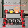 Dumbbell Rack 2 Tier, Multifunctional Sawtooth Weight Rack for Dumbbells and Kettlebells, Storage Rack Organizer for Home Gym(Dumbbell Rack Stand Only) view 3