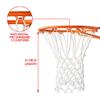 Heavy Duty Basketball Net Replacement, (7.47 oz) Upgrade Professional Basketball Net,All-Weather Anti Whip 21 inches Standard Thick Nets, 12 Loops for Indoor and Outdoor Replacement Net (White) view 2