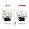 Heavy Duty Basketball Net Replacement, (7.47 oz) Upgrade Professional Basketball Net,All-Weather Anti Whip 21 inches Standard Thick Nets, 12 Loops for Indoor and Outdoor Replacement Net (White) view 4