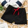 Yartina Baby Boys Girls Solid Color Shorts Elastic Waistband Pull On Cargo Shorts Summer Bottoms Black 4-5 Years view 2