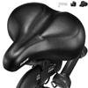 DAWAY C50i Comfortable Oversized Bike Seat - Ultimate Comfort Memory Foam Exercise Bicycle Saddle for Men Women, Fit for Peloton, City, Stationary Bikes, Extra Wide Replacement Cushion for Cycling view 1