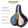 DAWAY C50i Comfortable Oversized Bike Seat - Ultimate Comfort Memory Foam Exercise Bicycle Saddle for Men Women, Fit for Peloton, City, Stationary Bikes, Extra Wide Replacement Cushion for Cycling view 2