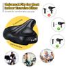DAWAY C50i Comfortable Oversized Bike Seat - Ultimate Comfort Memory Foam Exercise Bicycle Saddle for Men Women, Fit for Peloton, City, Stationary Bikes, Extra Wide Replacement Cushion for Cycling view 4