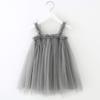 Baby Solid Clothes Children Tulle Strap Girls Toddler Princess Kids Dress Girls Dress&Skirt Baby Girls Cute Dress (Grey, 6-12 Months) view 2