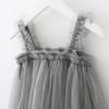 Baby Solid Clothes Children Tulle Strap Girls Toddler Princess Kids Dress Girls Dress&Skirt Baby Girls Cute Dress (Grey, 6-12 Months) view 4