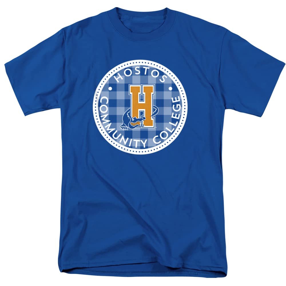 Hostos Community College Official Plaid Badge Unisex Adult T Shirt,Hostos Community College, 4X-Large