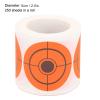 250PCS 2inch Splatter Target Stickers Roll Adhesive Reactive Paper with Fluorescent for Hunting Shooting BB Gun view 2