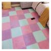 12" X 12" Interlocking Floor Tiles, Fluffy Plush Carpet Foam Mats, Puzzle Exercise Floor Mat, Area Rug for Living Room Bedroom Decor, 11Mm Thick Foam,Purple+Pink+Blue,40Pcs view 1