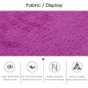 12" X 12" Interlocking Floor Tiles, Fluffy Plush Carpet Foam Mats, Puzzle Exercise Floor Mat, Area Rug for Living Room Bedroom Decor, 11Mm Thick Foam,Purple+Pink+Blue,40Pcs view 4