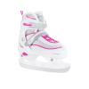 CCUNSZI Ice Skates,Adjustable ice Skates for Men Women and Kids,Stainless Steel Ice Skates,Quick Lacing System & Push-Lock Buckle,Adjustable 4 Size (White, S(11C-1Y) Kids) view 1